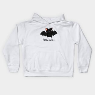 Fangtastic Cute Bat Pun Kids Hoodie